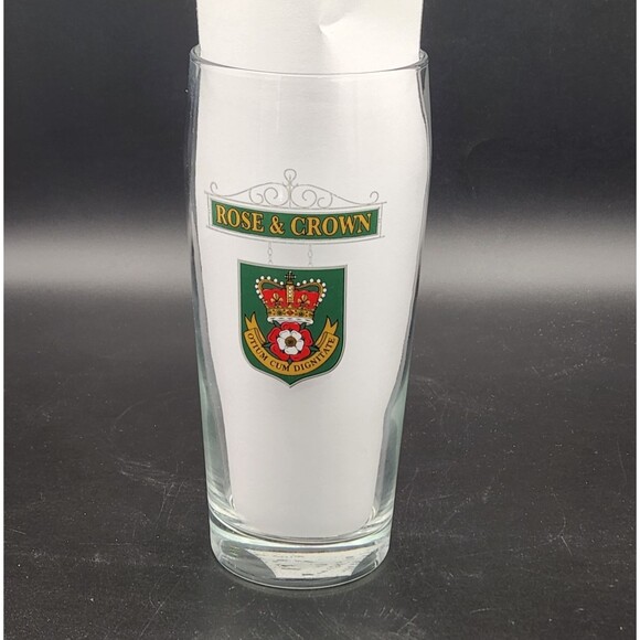 Rose & Crown Drinking Glass Epcot World Showcase Disney World Pint Glass 16 oz - Picture 1 of 6